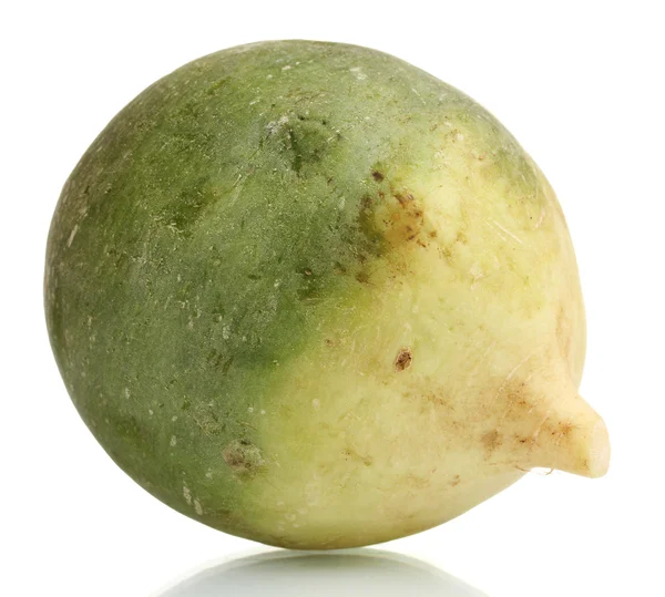 Green radish isolated on white — Stock Photo, Image