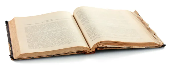 Antiguo libro aislado en blanco — Foto de Stock