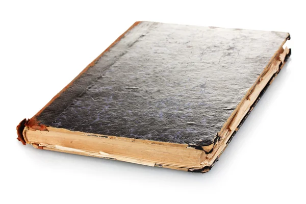 Старая книга изолирована на белом — стоковое фото