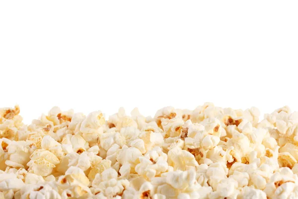 Popcorn wyizolowany na białym — Zdjęcie stockowe