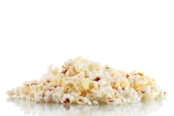 Popcorn geïsoleerd op wit — Stockfoto