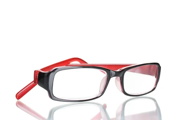 Bellissimi occhiali isolati su bianco — Foto Stock
