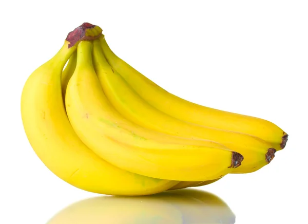 Bunch av bananer isolerad på vitt — Stockfoto