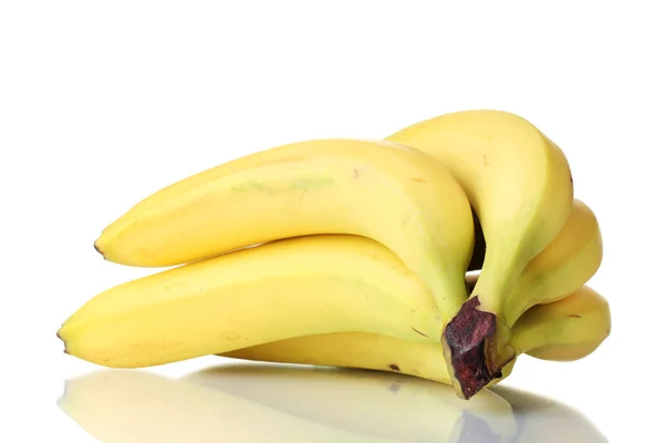 Куча бананов, изолированных на белом — стоковое фото