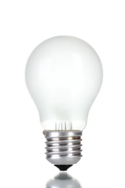 Glödlampa isolerad på vitt — Stockfoto