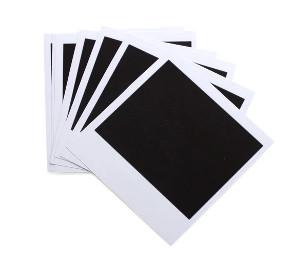 Carta fotografica isolata su bianco — Foto Stock