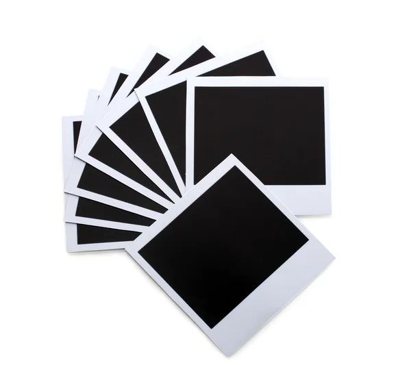 Papeles fotográficos aislados en blanco — Foto de Stock
