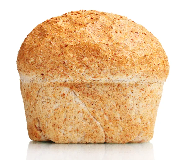 Velsmagende hvidt brød isoleret på hvidt - Stock-foto