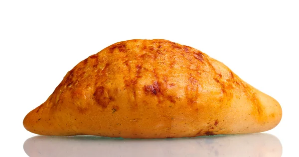 Gustoso pane bianco isolato su bianco — Foto Stock