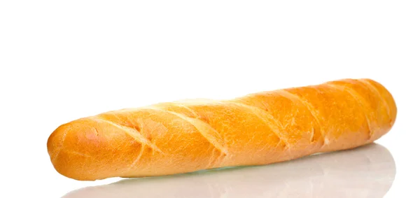 Delicious baguette isolated on white — Stock Photo, Image