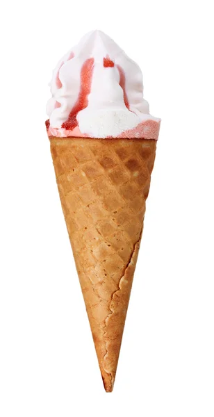 Ice cream horn isolerad på vit — Stockfoto