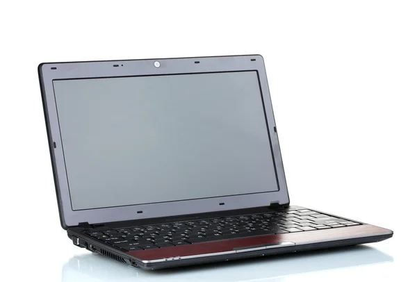Neuer Laptop isoliert auf weiß — Stockfoto