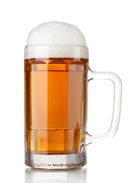 Beer mug isolated on white — Stock Photo, Image