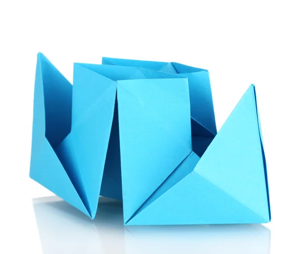 Origami vapor de papel aislado en blanco — Foto de Stock