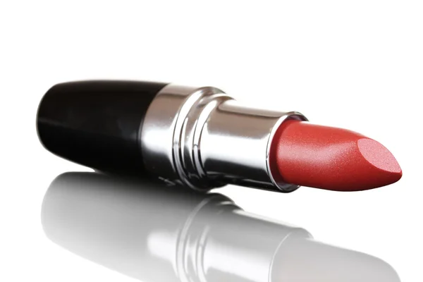 stock image Beautiful lipstick on gray background