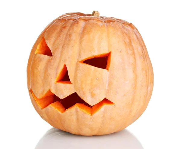 Halloween Pumpkin isolated on white Royalty Free Stock Photos