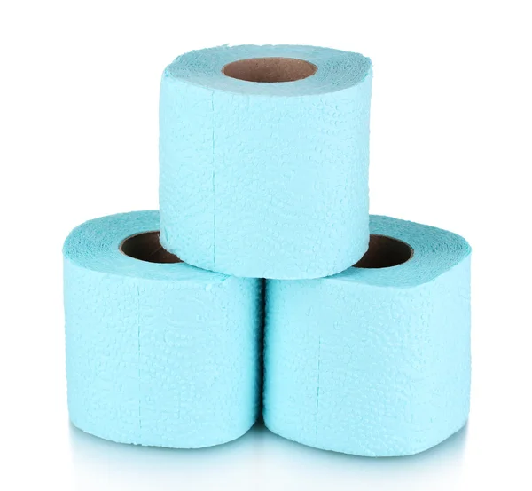 Rolls of toilet paper isolated on white Royalty Free Stock Photos
