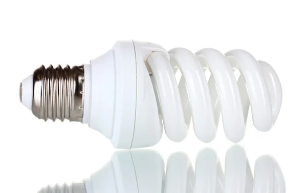 Energy saving lamp isolated on white Stock Photo