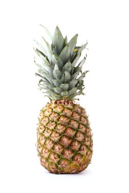 Beyaz üzerine izole edilmiş ananas