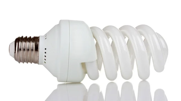 Energooszczędne żarówki na białym tle — Zdjęcie stockowe