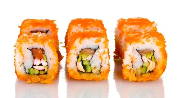 Lahodné sushi, izolované na bílém — Stock fotografie