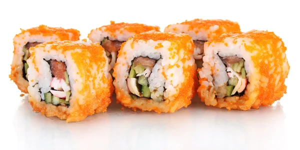 Νόστιμο σούσι που απομονώνονται σε λευκό — Φωτογραφία Αρχείου
