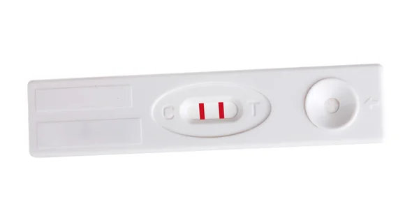 Pregnancy test isolated on white — Stock Photo, Image