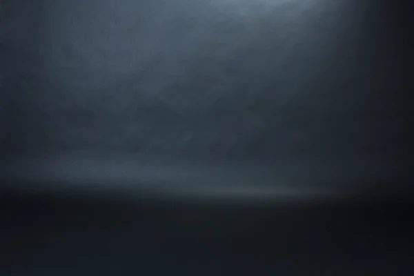 Spotlight studio interior, black background — Stock Photo, Image