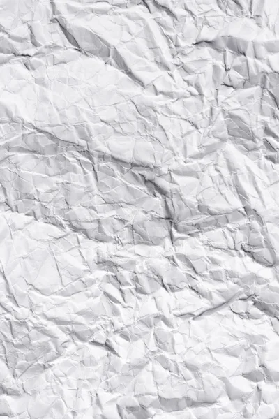 Белый скомканный бумажный крупный план — стоковое фото