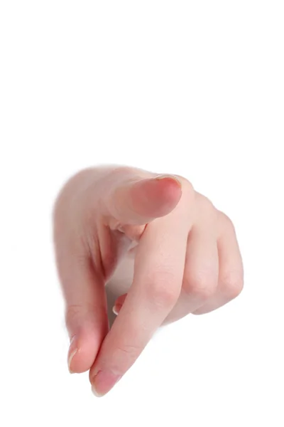 Finger pointing to the you — Stock Photo, Image