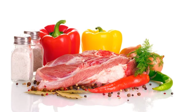 Syrové maso a zelenina izolovaných na Svatodušní? — Stock fotografie