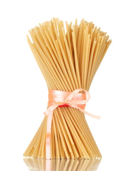 Bando de espaguete com fita isolada em branco — Fotografia de Stock