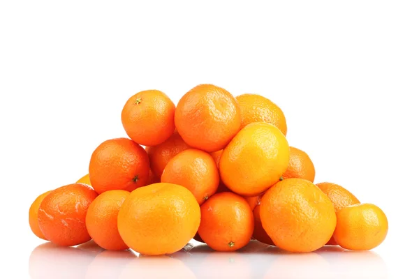 Mandarin, elszigetelt, a fehér — Stock Fotó