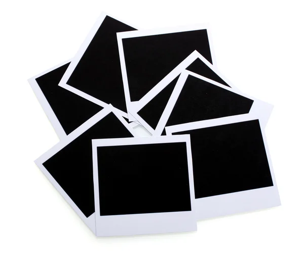Φωτογραφικά χαρτιά που απομονώνονται σε λευκό — Φωτογραφία Αρχείου