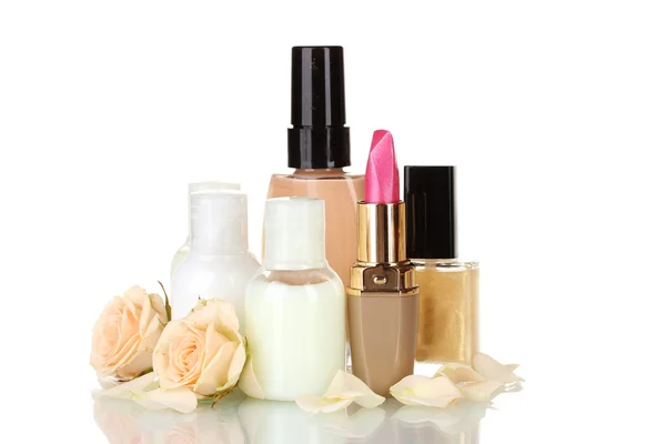 Cosmetics and Hotel amenities kit on white background — Stock Photo, Image