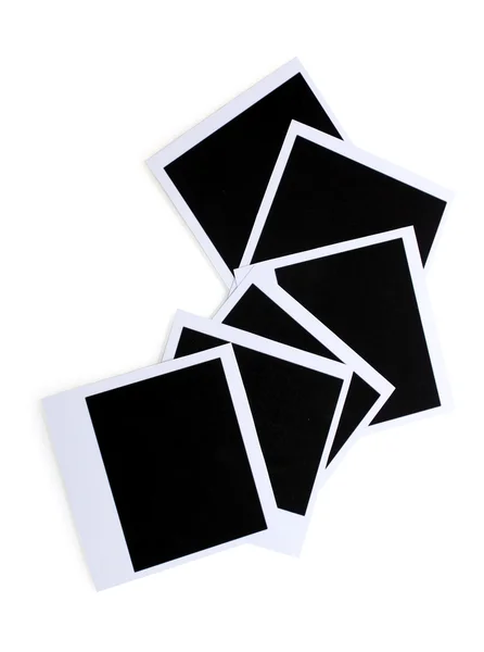 Papéis fotográficos isolados sobre branco — Fotografia de Stock