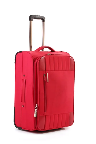 흰색에 고립 된 빨간 가방 — 스톡 사진