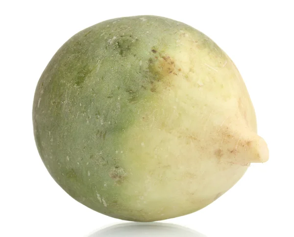 Green radish isolated on white — Stock Photo, Image