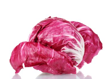 Red cabbage isolated on white clipart