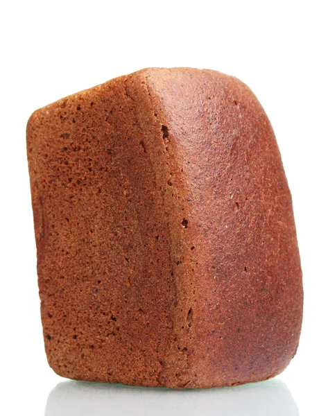 Смачний житній хліб ізольований на білому — стокове фото