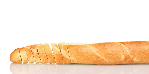 Baguette isolated on white — Stock Photo, Image