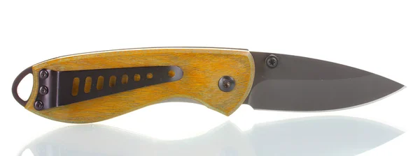 Карманный нож изолирован на белом — стоковое фото