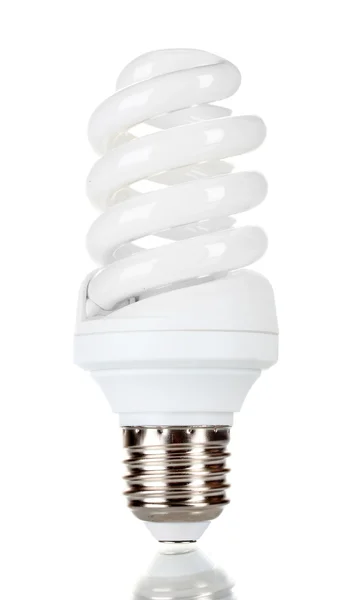 Lámpara de ahorro de energía aislada en blanco — Foto de Stock