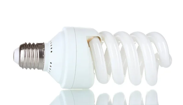 Lámpara de ahorro de energía aislada en blanco —  Fotos de Stock