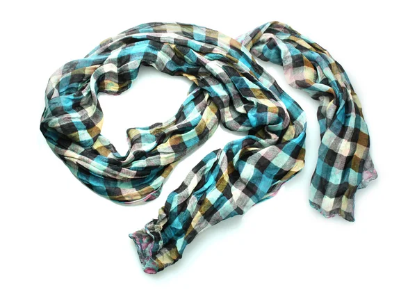 Beautiful scarf isolated on white — Stock Photo, Image