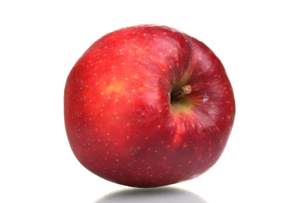 Manzana roja jugosa aislada en blanco —  Fotos de Stock
