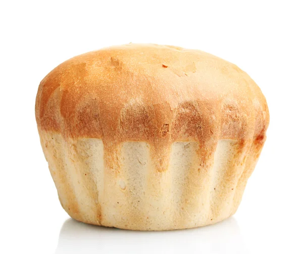 Roti putih lezat diisolasi di atas putih — Stok Foto