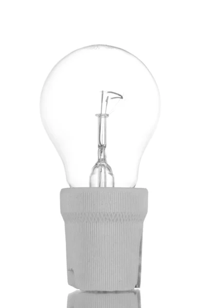 白色に隔離されたカートリッジ内の電球 — ストック写真