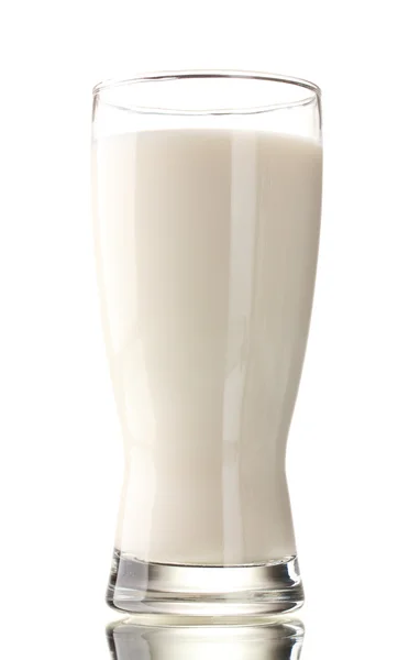 Sklenice mléka izolovaného na bílém — Stock fotografie