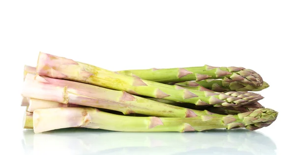 Delicious fresh asparagus isolated on white — Stock Photo, Image
